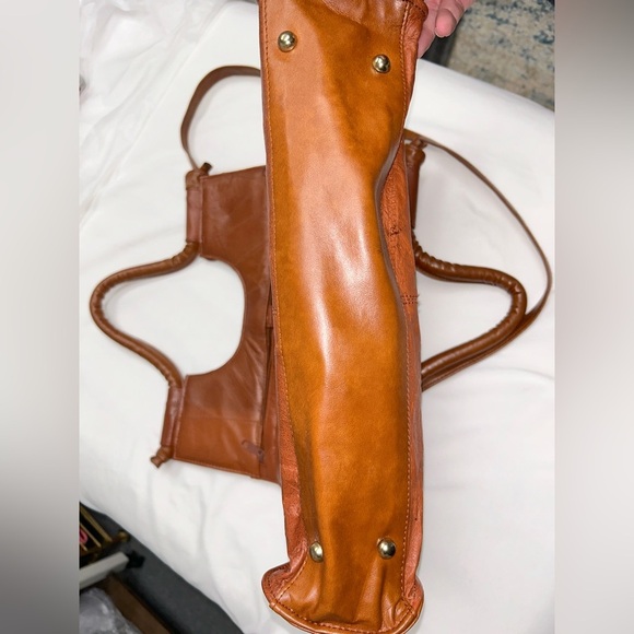 Vintage brown faux leather handbag hobo bag purse​ - Picture 2 of 7